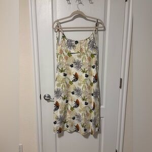 Anthropologie Charlie Holiday Leafy Floral Midi Dress